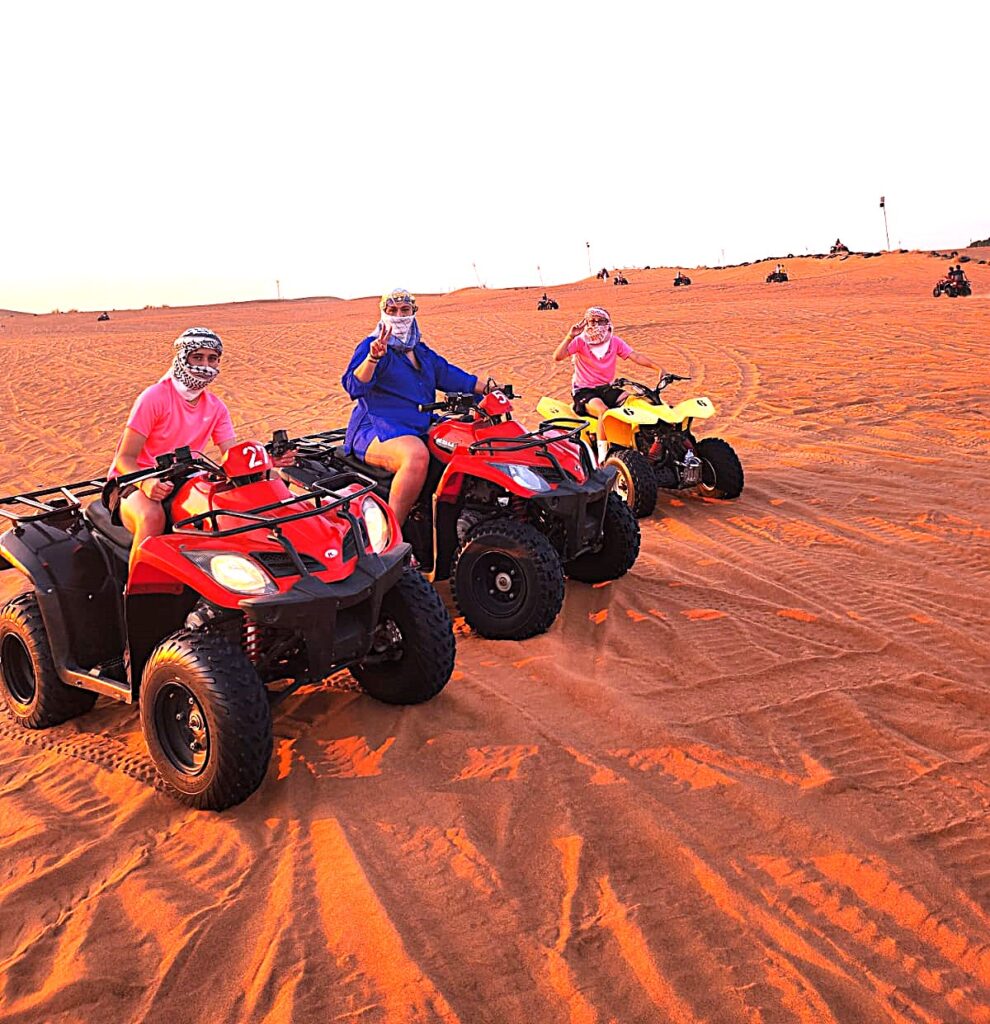 morning desert safari with quad bike